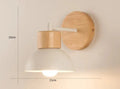 Liora Northwind Wall Lamp — Nordic Wood Finish, Bird Silhouette Detail, Adjustable LED Arm