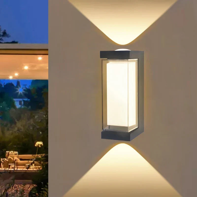 Modern LED Wall Light | Waterproof Up & Down Outdoor Sconce | Wildoxy