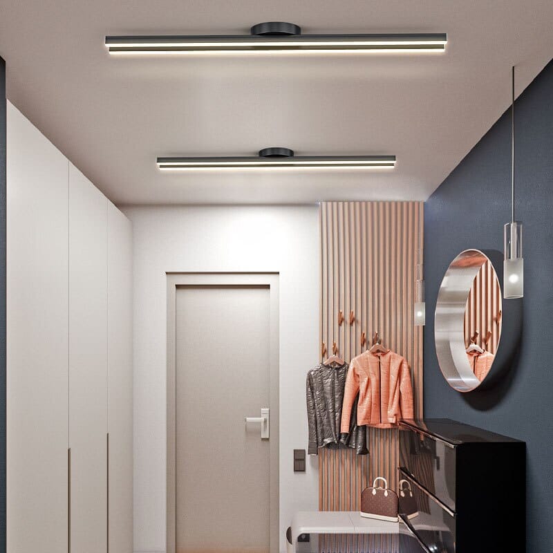 NovaLine Linear LED Chandelier — Matte Black or White Color Option