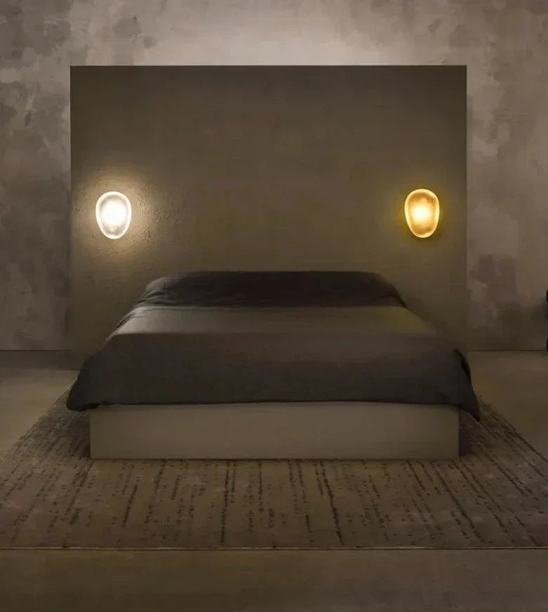 Lirena Colorful Glass Wall Lamp — Clear Acrylic Trim