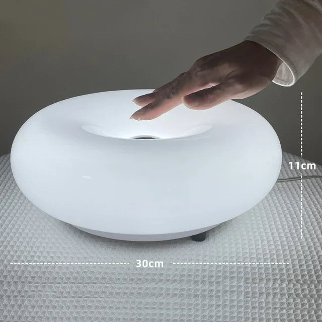 Moderne bordlampe — sort skærm, industrielt design