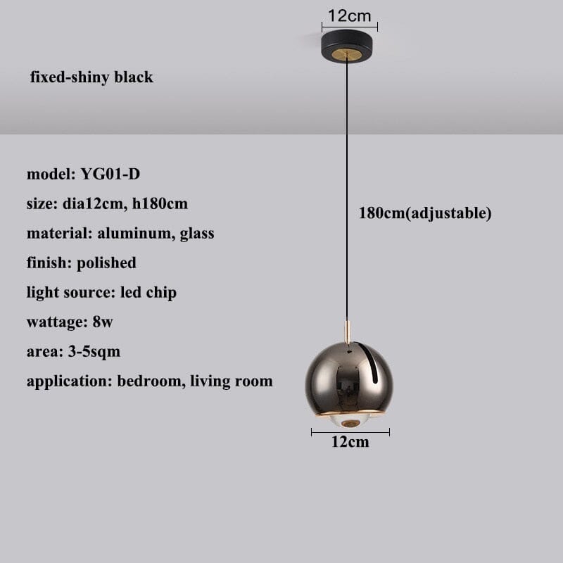 AstraLume Adjustable Tilt LED Pendant Light, Fully Dimmable