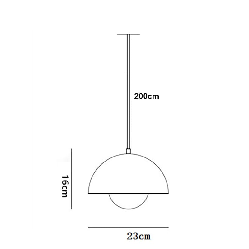 Nordelix Retro Danish Beam LED Pendant Ceiling Light