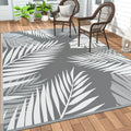 Alfombra de exterior de PP gris impermeable, plegable, 120x180cm