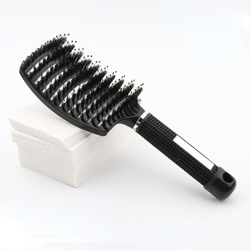Enchanted Glide Detangler Hairbrush — Reduced Pull Design for Painless Detangling and Silky Shine