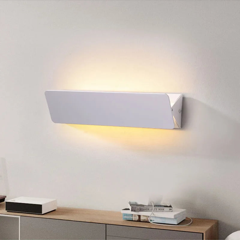 Modern LED Wall Lamp | Minimalist Aluminium Swing Light | Wildoxy