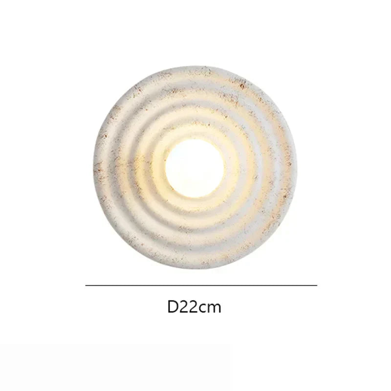 Aurelle LED Wall Lamp — Perforated Resin and Iron Construction, Upward and Downward Lighting