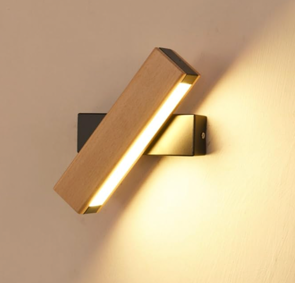 LED-Wandleuchte - Drehbares Aluminium, Schwarz/Weiß, 21/31cm