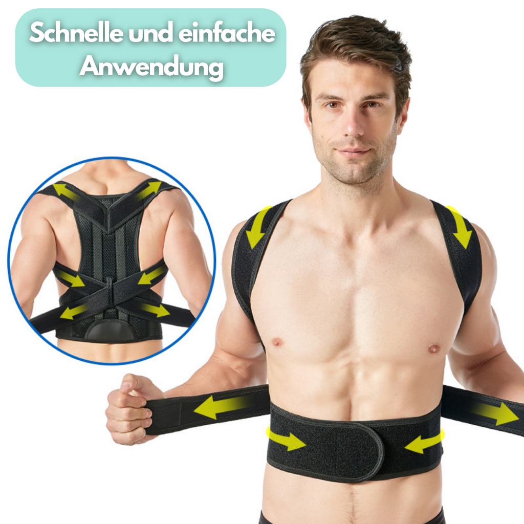 Ergonomiskt justerbart ventilerande hållningsstöd — unisex