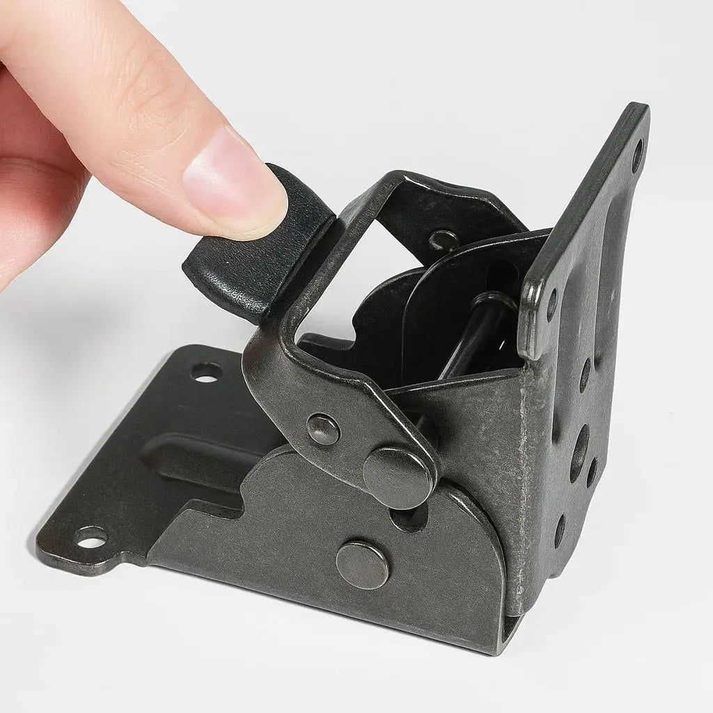Supports pliants en acier de 2mm, 225kg, 66x54x63mm, lot de 2