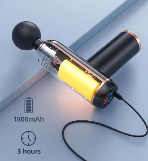PulseFlow Portable Massager — Four Attachments, Compact Handheld Design