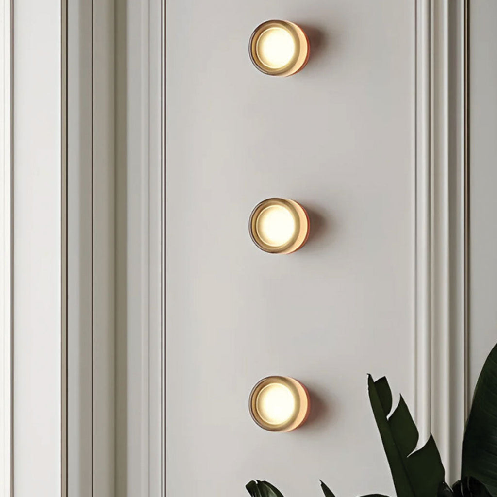 LumièreLux Dimple Wall Lamp — Modern Silhouette Sconce