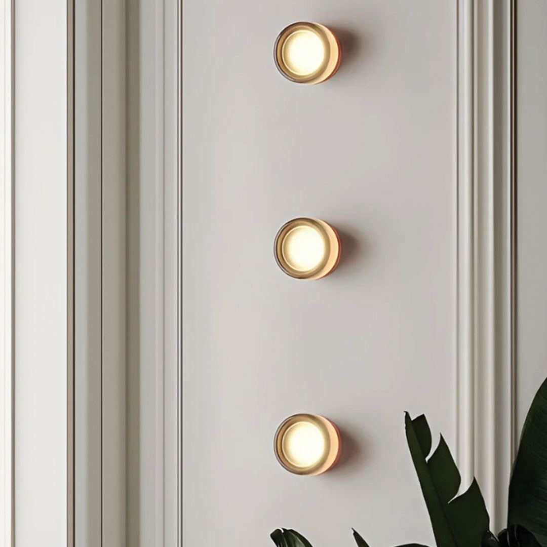 LumièreLux Dimple Wall Lamp — Modern Silhouette Sconce