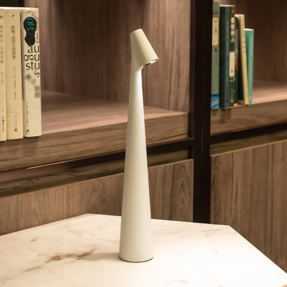 Nordic Wireless LED Table Lamp — Cord-Free Directed Beam
