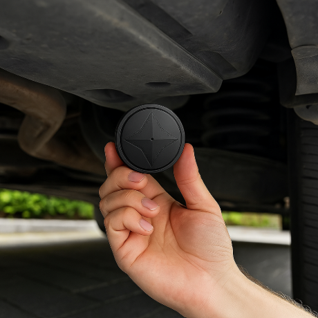 Magnetic GPS Tracker — Real-Time Location, Rechargeable