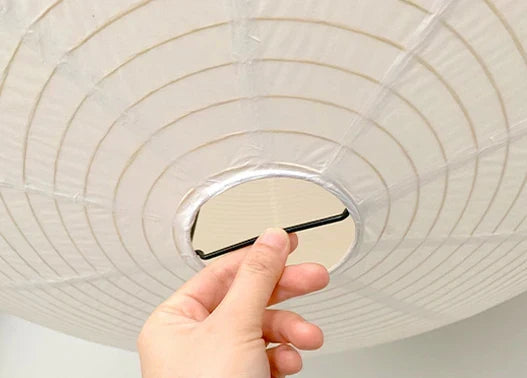 Vrimlo Paper Balloon Pendant Lights — Rounded Paper Shade, Soft Warm Glow