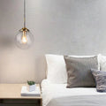 Modern Nordic Glass Globe Pendant Light | Amber, Smoke Grey, Clear Glass | Wildoxy