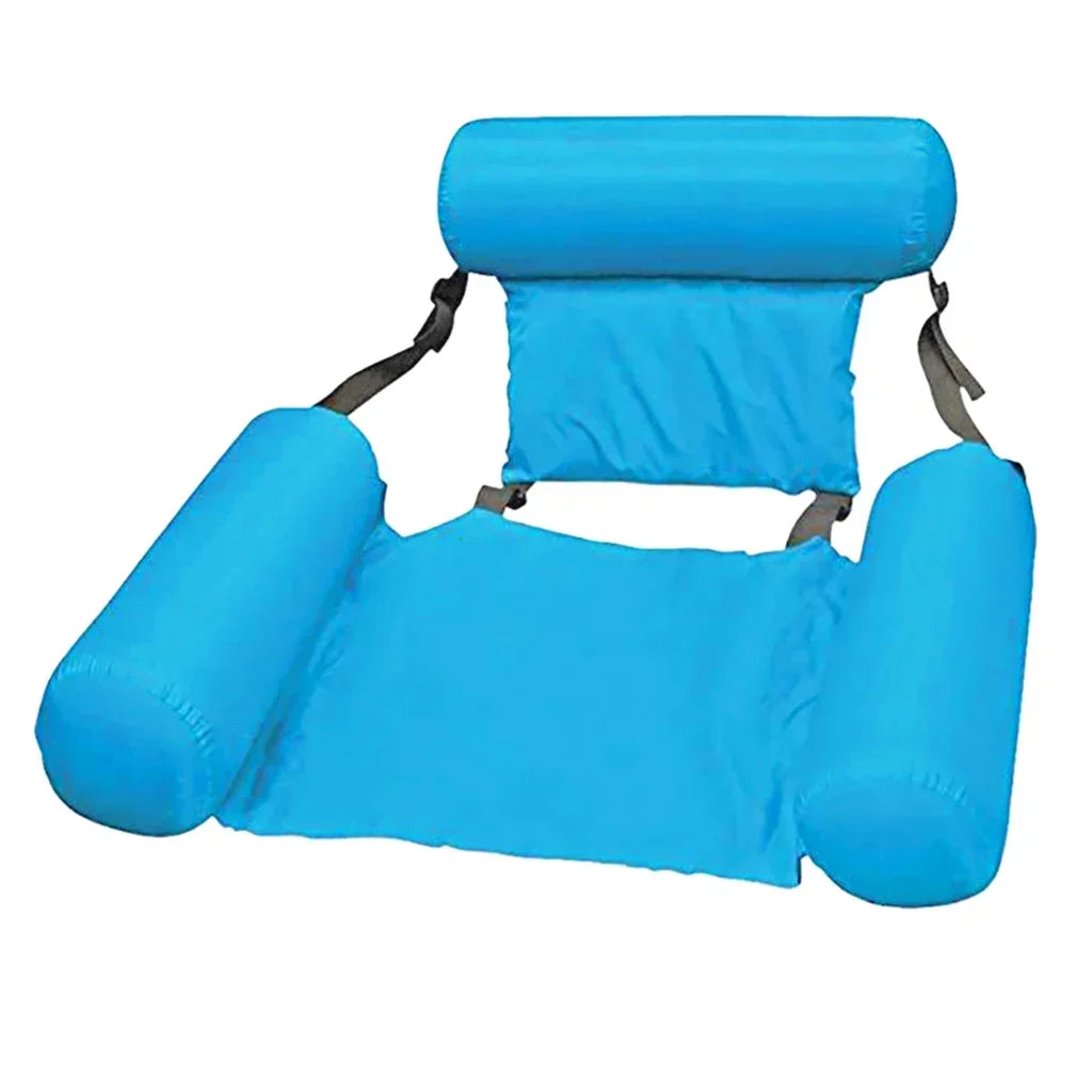 Inflatable Water Chair — Mesh Pool Lounger, 100x120 cm