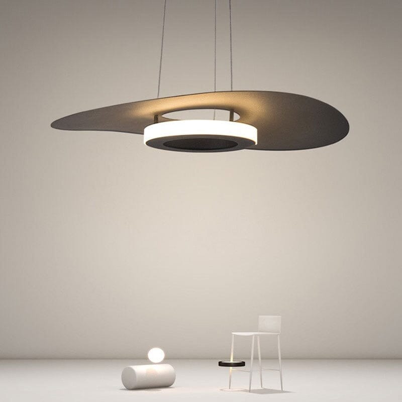 NovaLume Aluminum LED Pendant Lamp — Round Clear Glass Shades