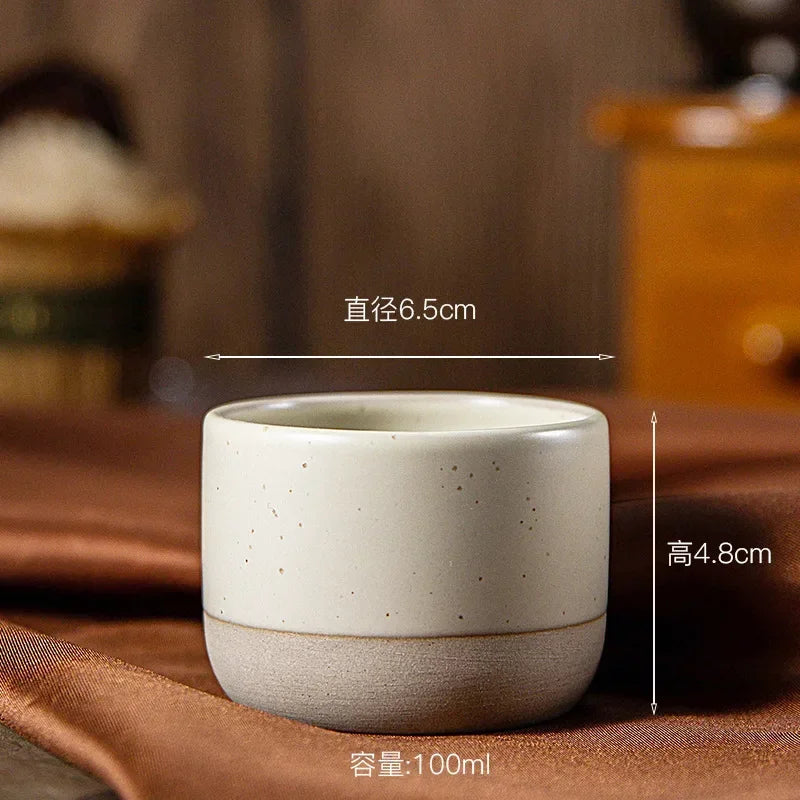 Käsintehty japanilainen wabi-sabi-keraaminen kuppi — 100ml, 180ml, 230ml