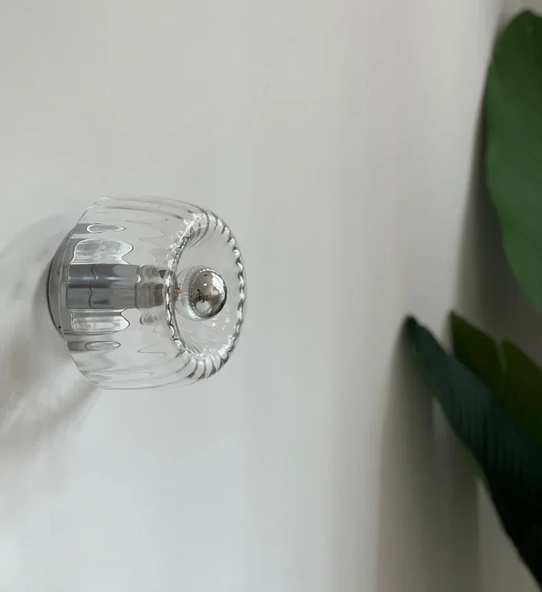 Lámpara de pared de vidrio escandinava Bauhaus - aplique moderno E14