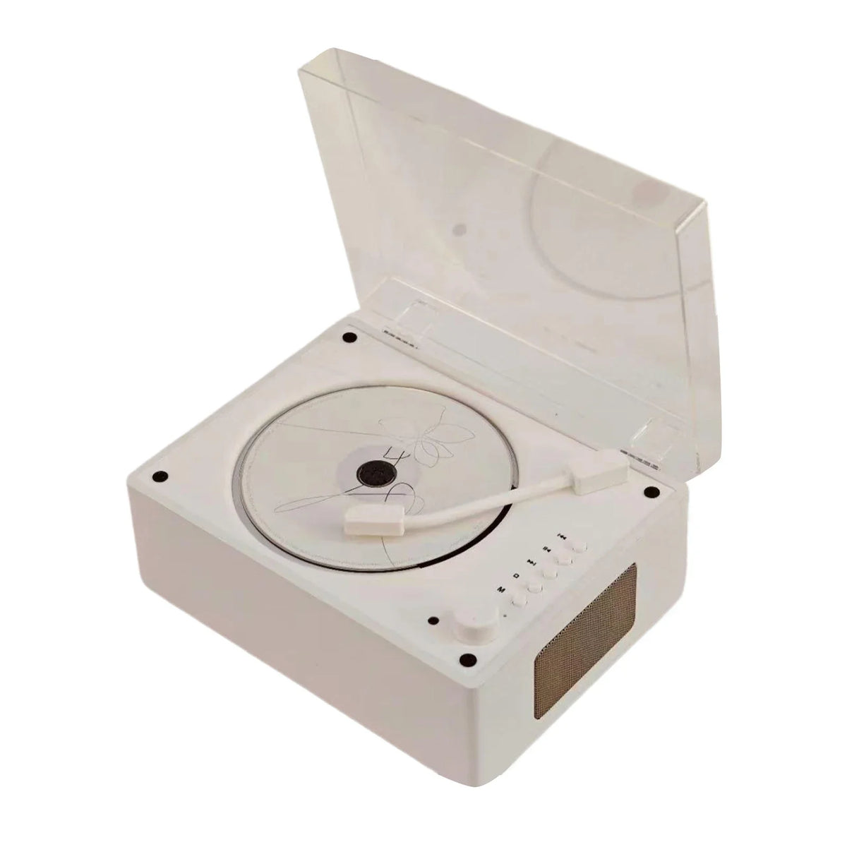 Odtwarzacz CD w stylu retro — Bluetooth 5.1, USB, AUX, akumulator