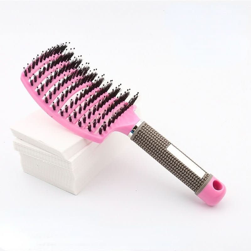Enchanted Glide Detangler Hairbrush — Reduced Pull Design for Painless Detangling and Silky Shine