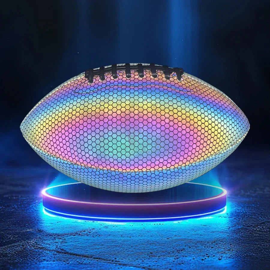 NovaGlow Size 9 American Football — Reflective Finish, Glows In The Dark