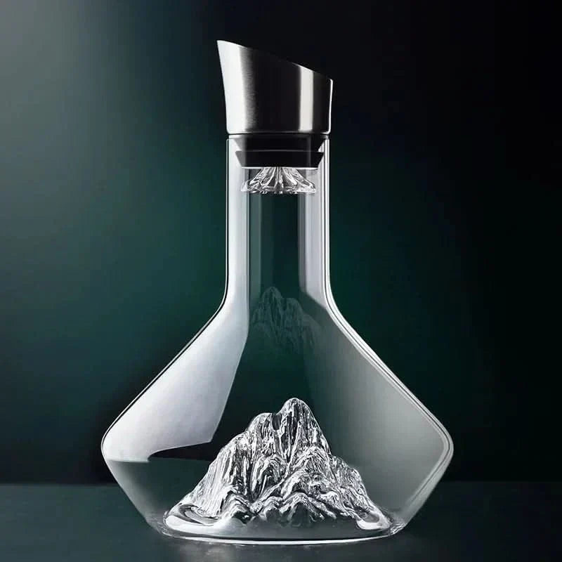 Carafe à décanter le vin en cristal sans plomb de 1500 ml - Aération sculpturale