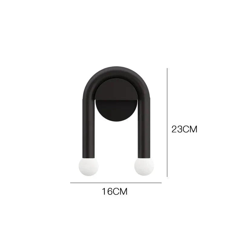 NovaRidge Dual LED E14 Metal Wall Sconce Lamp — Two-Headed Design, Bulbs Not Included
