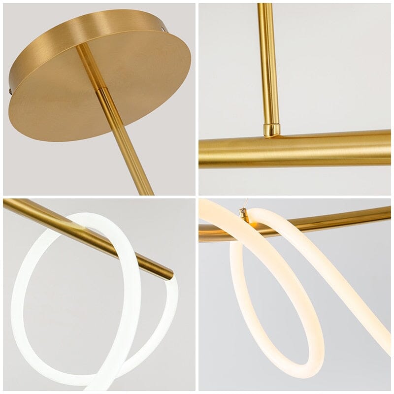LumaTwirl LED Pendant Light — Warm Glow, Soft Shading Effect
