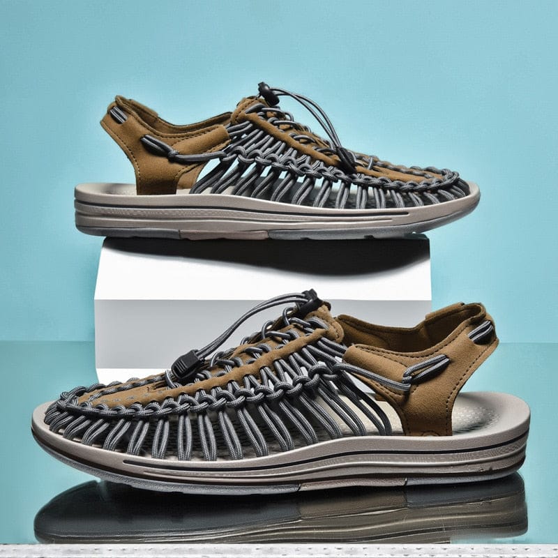 Women's Woven Sandals — Breathable, Flexible Rubber Sole
