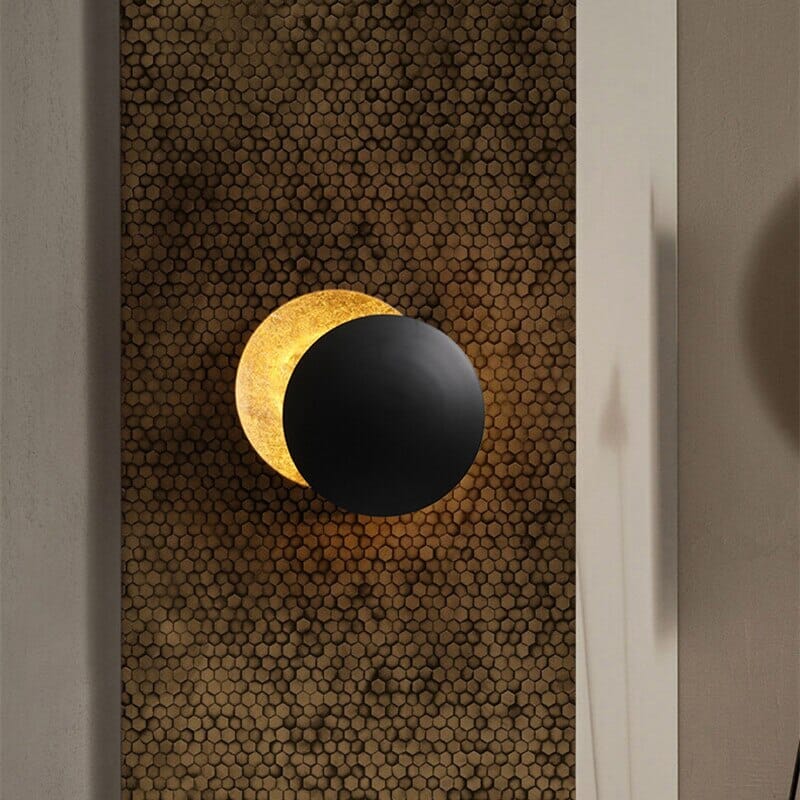 Nocturne Moon Wall Lamp — 30-Degree Tilt, Rotatable Shade, Adjustable LED Light