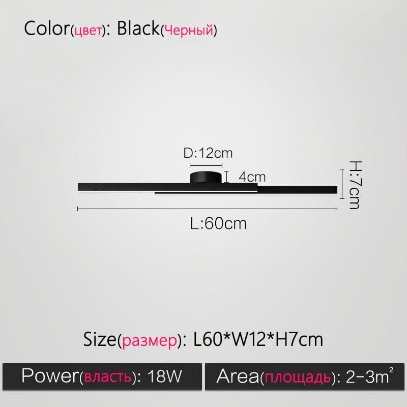 NovaLine Linear LED Chandelier — Matte Black or White Color Option