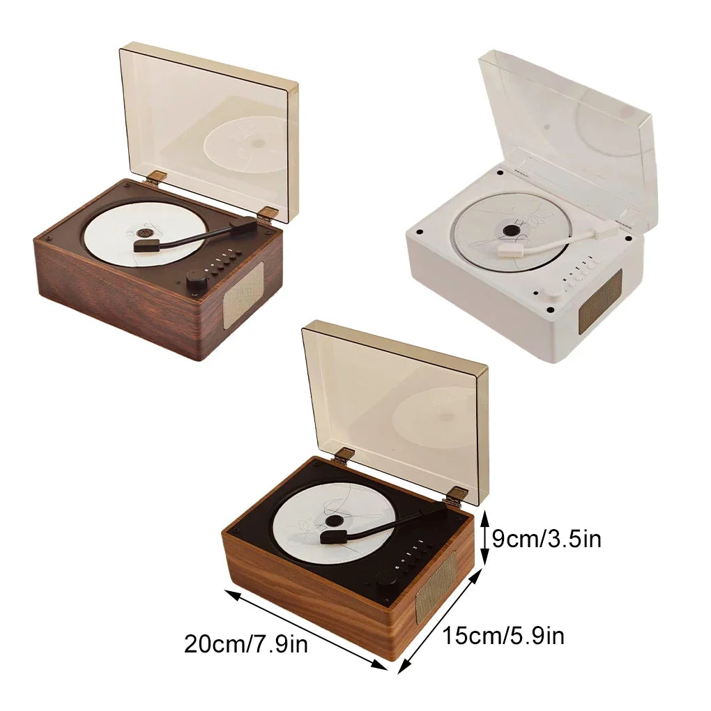 Odtwarzacz CD w stylu retro — Bluetooth 5.1, USB, AUX, akumulator