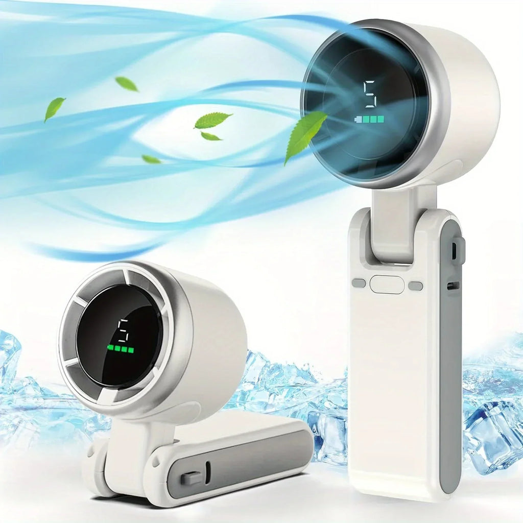 Tragbarer Turboventilator – 5 Geschwindigkeitsstufen, faltbar, per USB aufladbar