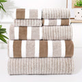Spa Lovers Eight-Piece Coral Bath Towel Set — Ultra-Soft, Absorbent