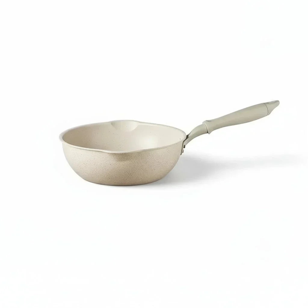 StoneNova Maifan Stone Deep Nonstick Wok Pan — Uniform Heat Distribution, Smooth Release Surface