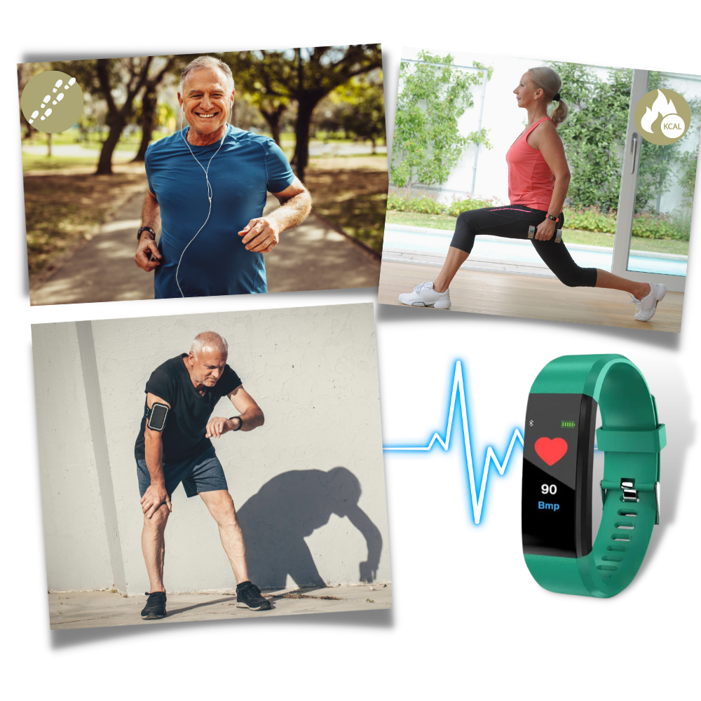 Ceas inteligent pentru seniori — ecran mare, funcții impermeabile pentru sănătate și fitness