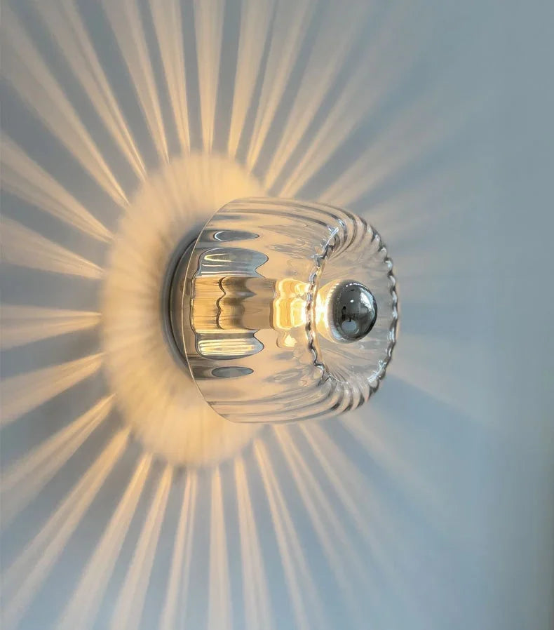 Lámpara de pared de vidrio escandinava Bauhaus - aplique moderno E14
