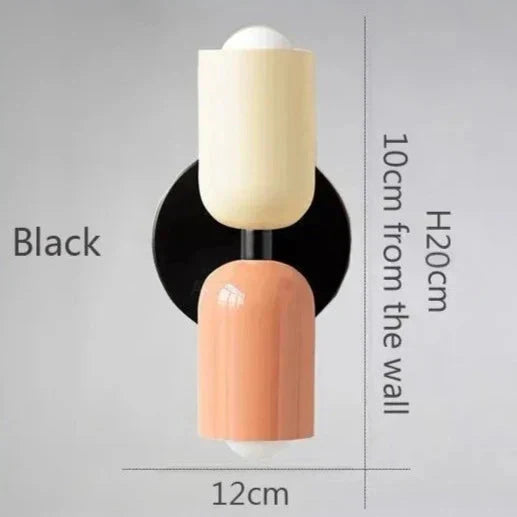 NovaLume Dual Light Warm Glow LED Wall Lamps — Twin Pair