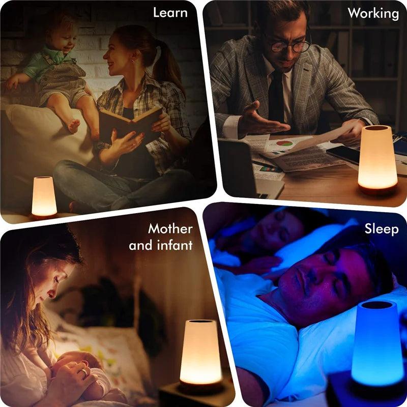 LumaWave Color Spectrum Night Lamp — USB Rechargeable, Cord-Free