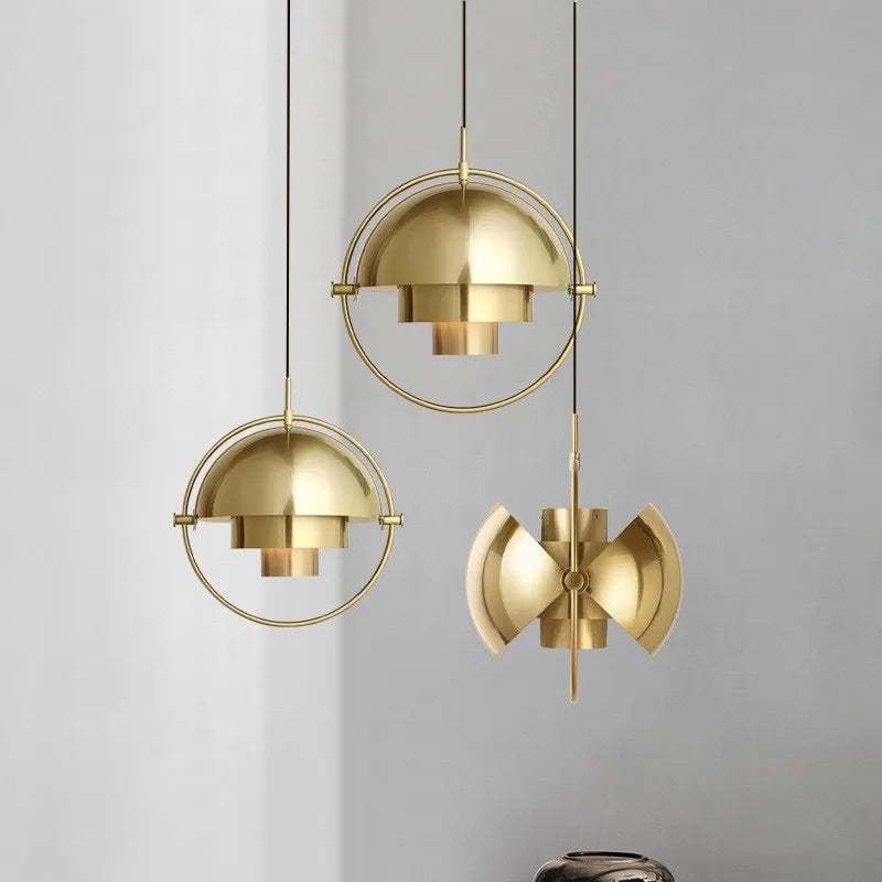 Modern Nordic Pendant Light | Sculptural Metal Suspension Lamp | Wildoxy