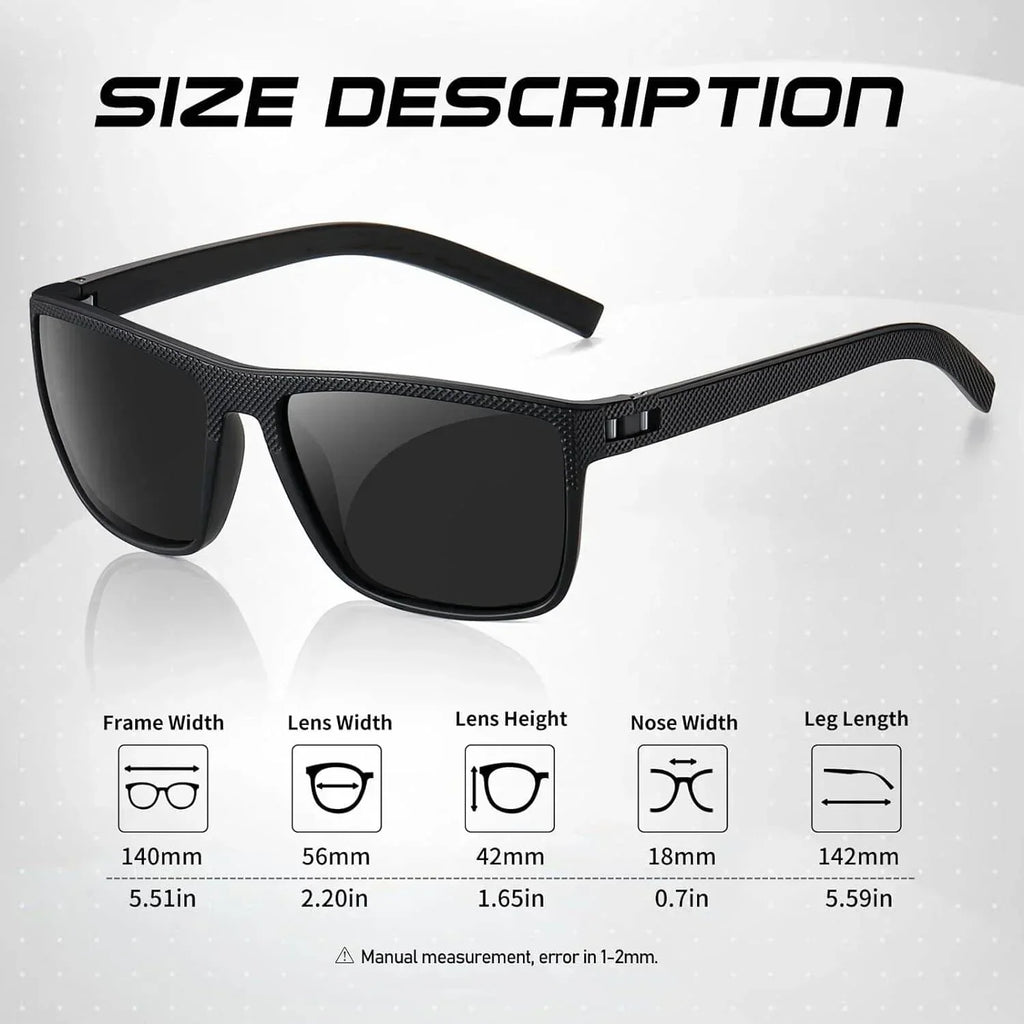 Set di 3 occhiali da sole polarizzati — UV400, montature leggere