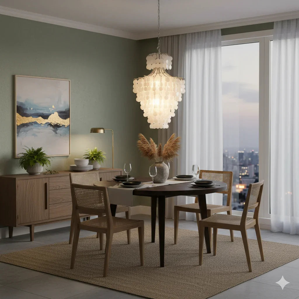 Shell Double-layer Chandelier | wildoxy