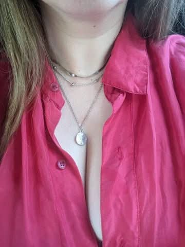 Astra Silver Triple Strand Necklace