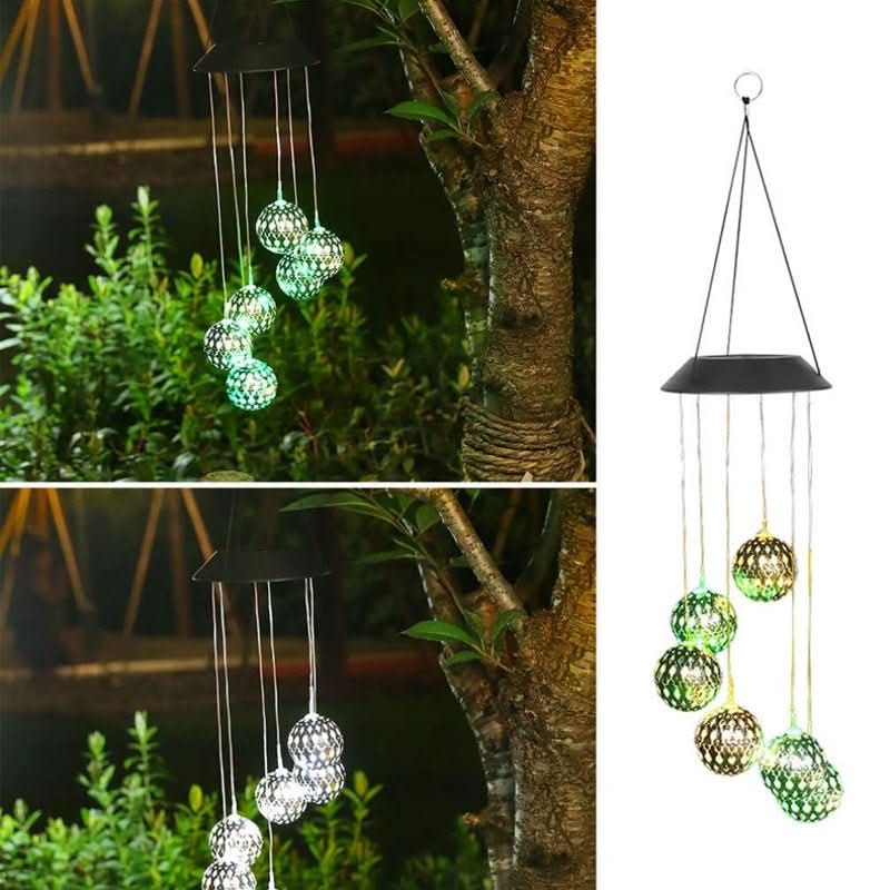 AuroraGlow Solar Wind Chime — Eco Friendly Contemporary Garden Lighting