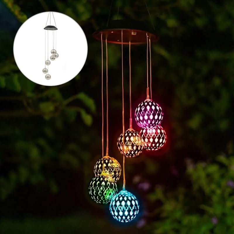 AuroraGlow Solar Wind Chime — Eco Friendly Contemporary Garden Lighting