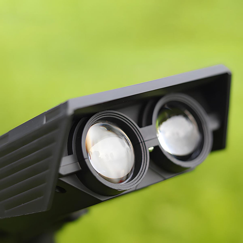 Foco solar LED para suelo - blanco cálido IP65, zoom inalámbrico ajustable