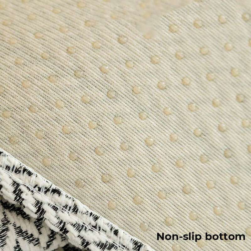 Chenille bankhoes — visgraatpatroon, krasbestendig, 70–240 cm